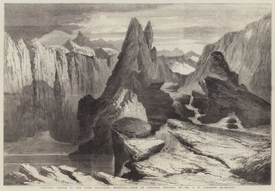 Vulkanische Krater in de Saian Bergen, Mongolië door Richard Principal Leitch
